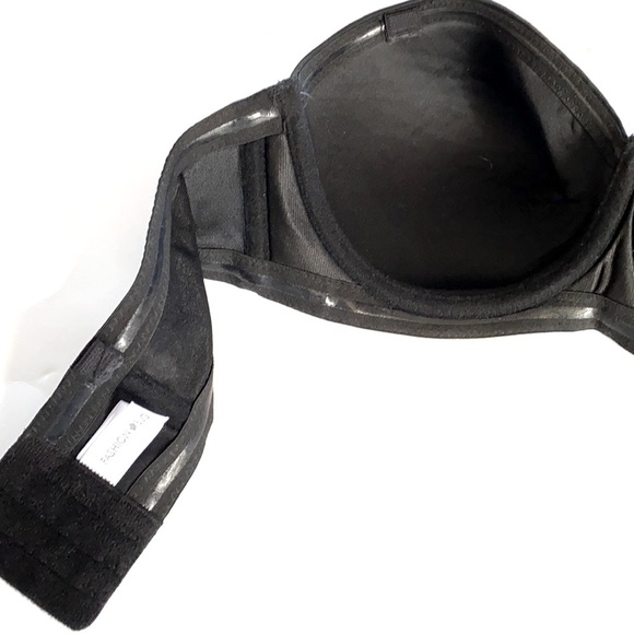 Strapless Fashion Bug Black Strapless Bra, Size 36B - Picture 4 of 6